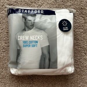 Crew Neck White Shirt 4 Pack